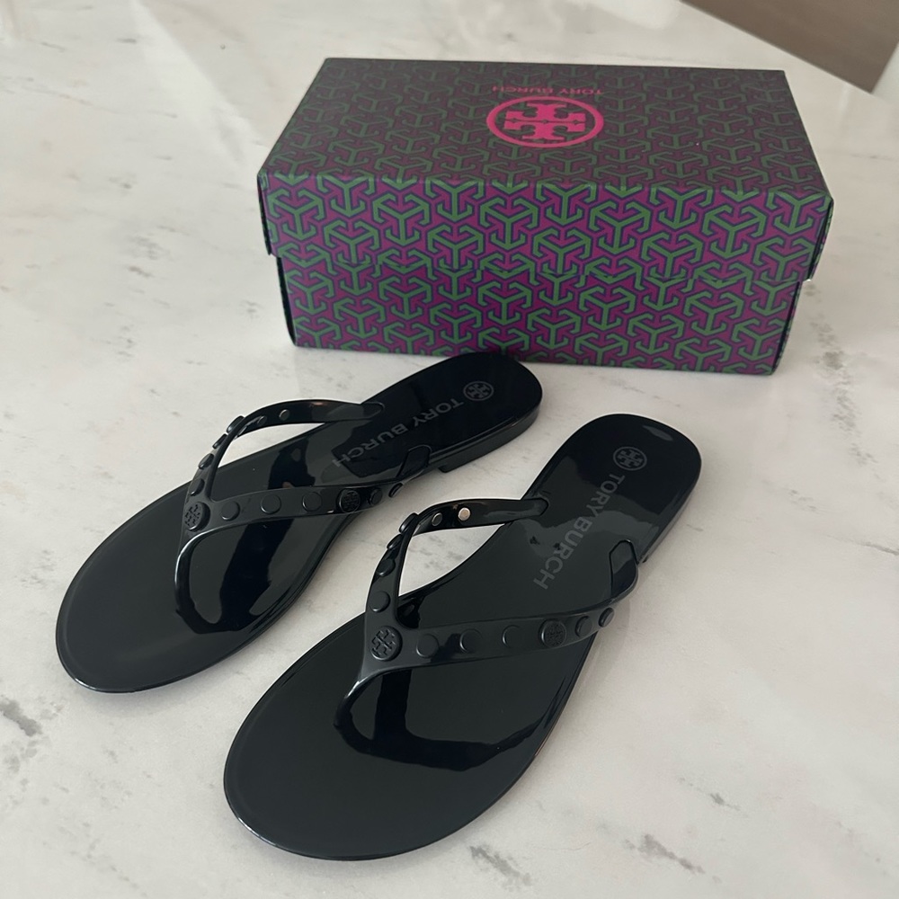 Tory Burch Studded Jelly Sandals